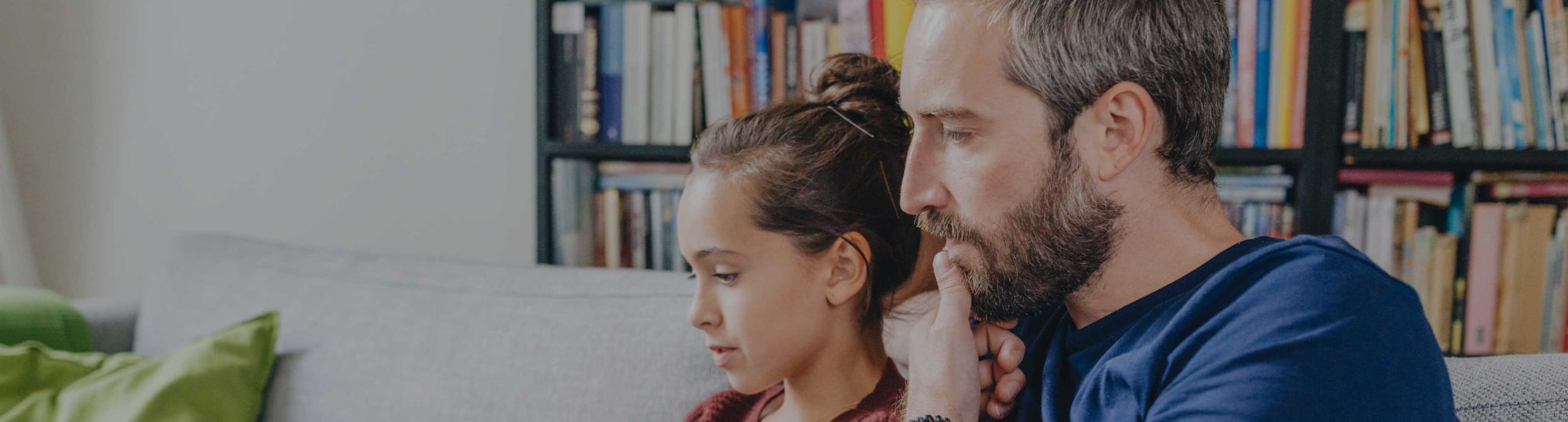 Father talking to daughter about sexual health